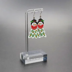 Snowman Tree Lace Earrings